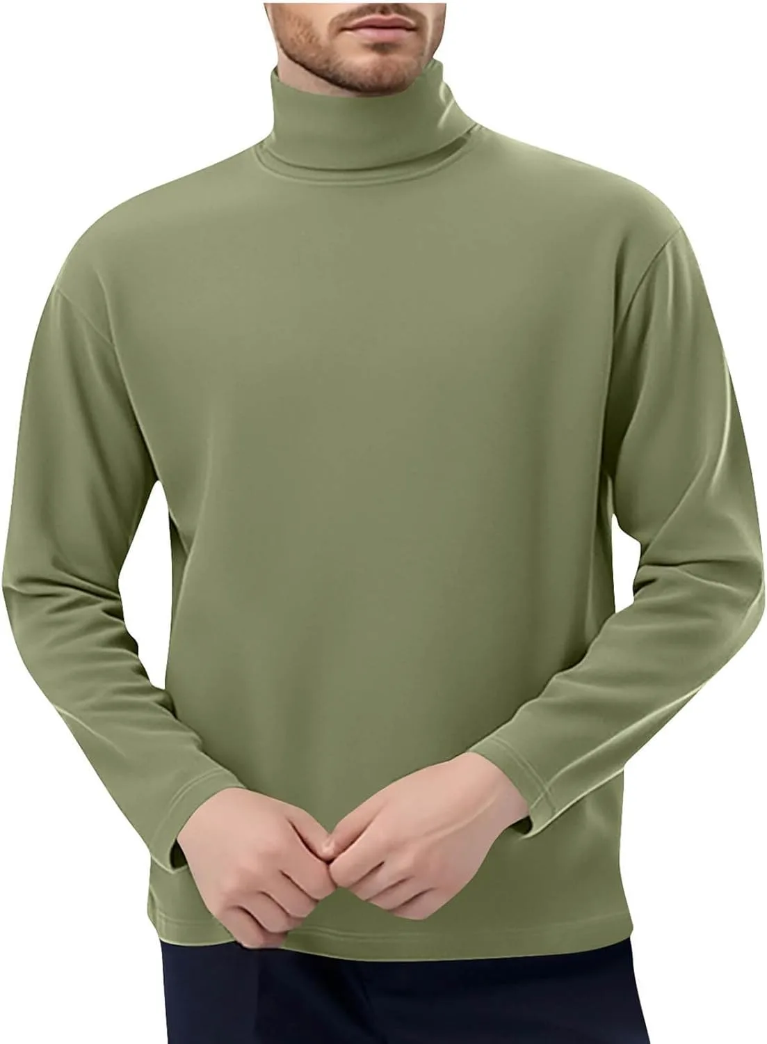 Мужская базовая футболка-водолазка Slim Fit с длинным рукавом
Мужская базовая футболка-водолазка Slim Fit с длинным рукавом
