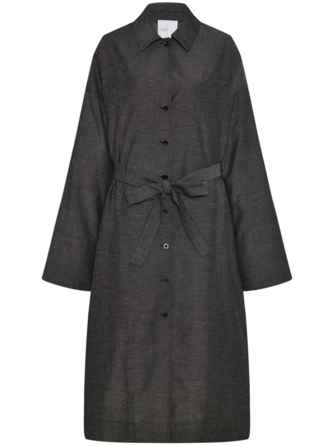 Rosetta Getty тренч с отложным воротником и поясом, черный