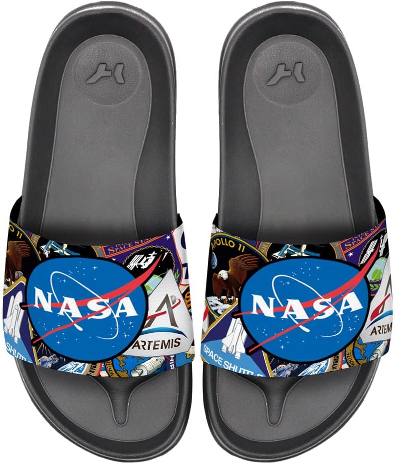 Сандалии-вьетнамки унисекс с регулируемыми ремешками Popfunk NASA Mission Patches, официальная лицензия Hypd Slydr Switch, черный
Сандалии-вьетнамки унисекс с регулируемыми ремешками Popfunk NASA Mission Patches, официальная лицензия Hypd Slydr Switch, черный