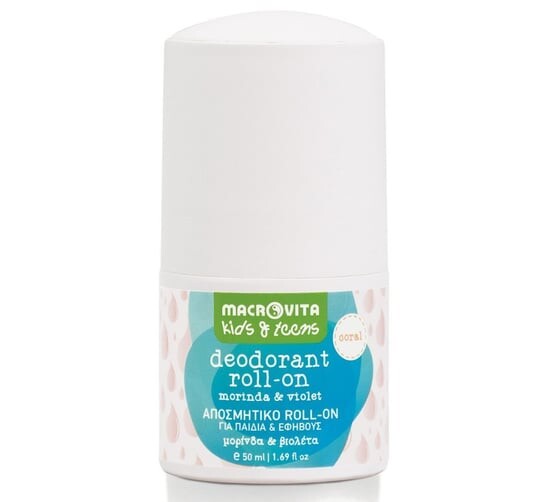 Шариковый дезодорант для девочек КОРАЛЛ с мориндой и фиалкой 50мл MACROVITA KIDS
Шариковый дезодорант для девочек КОРАЛЛ с мориндой и фиалкой 50мл MACROVITA KIDS