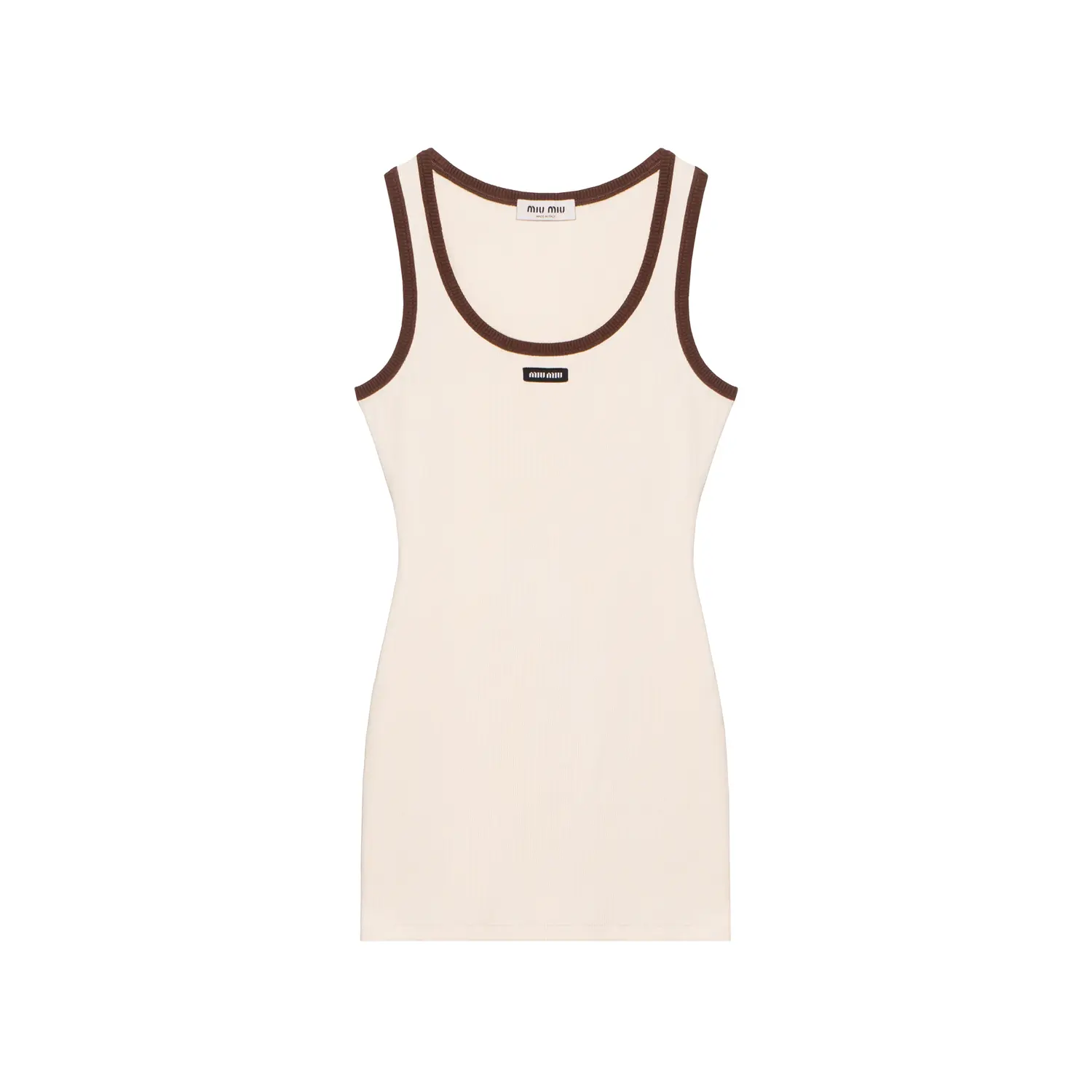 MIU MIU Женское платье без рукавов нейтрального цвета
MIU MIU Женское платье без рукавов нейтрального цвета