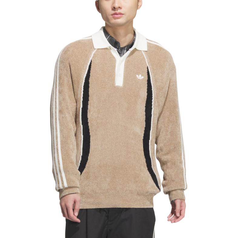 Adidas Originals Вязаный свитер мужской, цвет khaki brown
Adidas Originals Вязаный свитер мужской, цвет khaki brown
