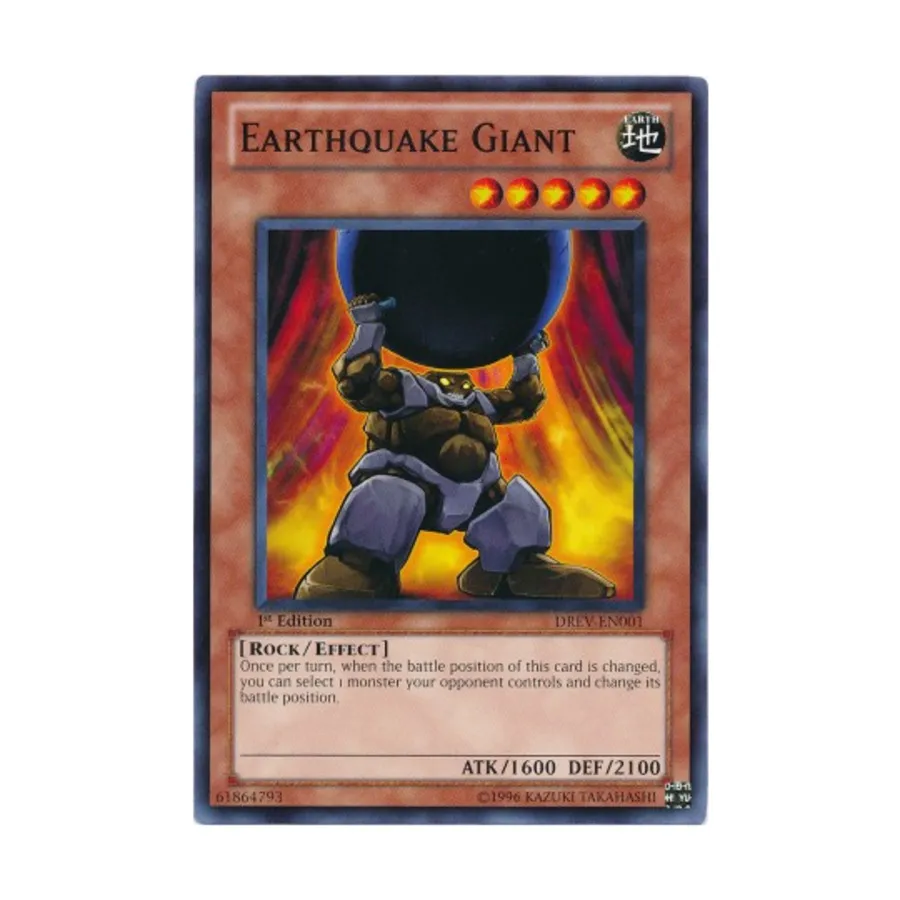 CCG Землетрясенный гигант (обычный), Yu-Gi-Oh - Duelist Revolution - Singles
CCG Землетрясенный гигант (обычный), Yu-Gi-Oh - Duelist Revolution - Singles