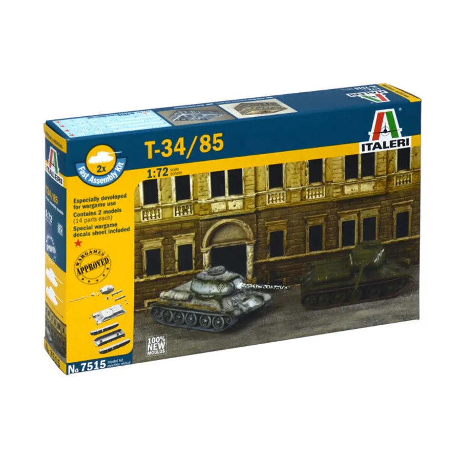 Т-34/85, Military Vehicles (1:72) (Italeri)
Т-34/85, Military Vehicles (1:72) (Italeri)