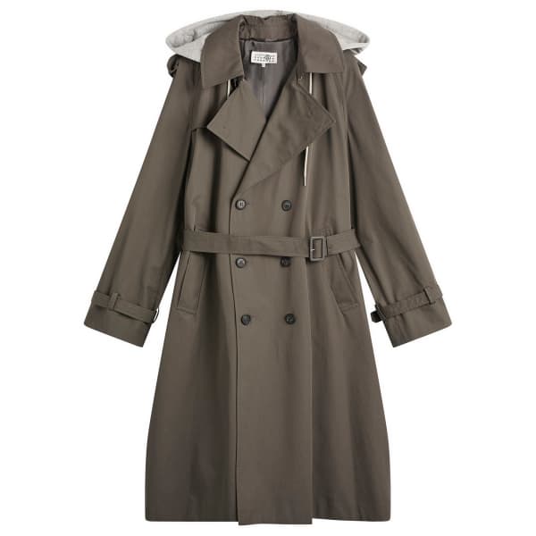 Тренч со съемным капюшоном Mm6 Maison Margiela, серый
Тренч со съемным капюшоном Mm6 Maison Margiela, серый