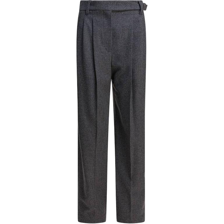 Плиссированные брюки с поясом Brunello Cucinelli, темно-серый
Плиссированные брюки с поясом Brunello Cucinelli, темно-серый