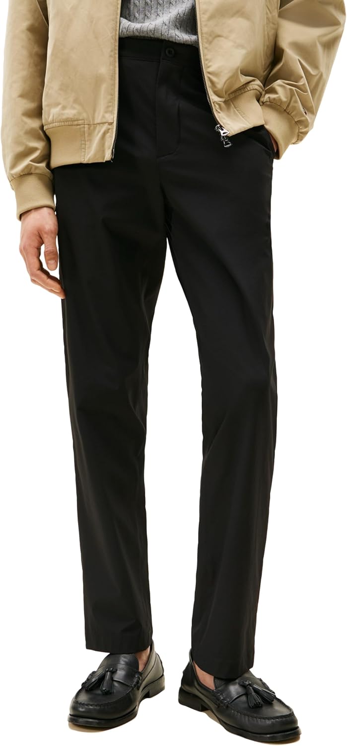 Мужские повседневные брюки Tommy Hilfiger из влагоотводящей ткани, устойчивые к складкам, прямого кроя, Black
Мужские повседневные брюки Tommy Hilfiger из влагоотводящей ткани, устойчивые к складкам, прямого кроя, Black