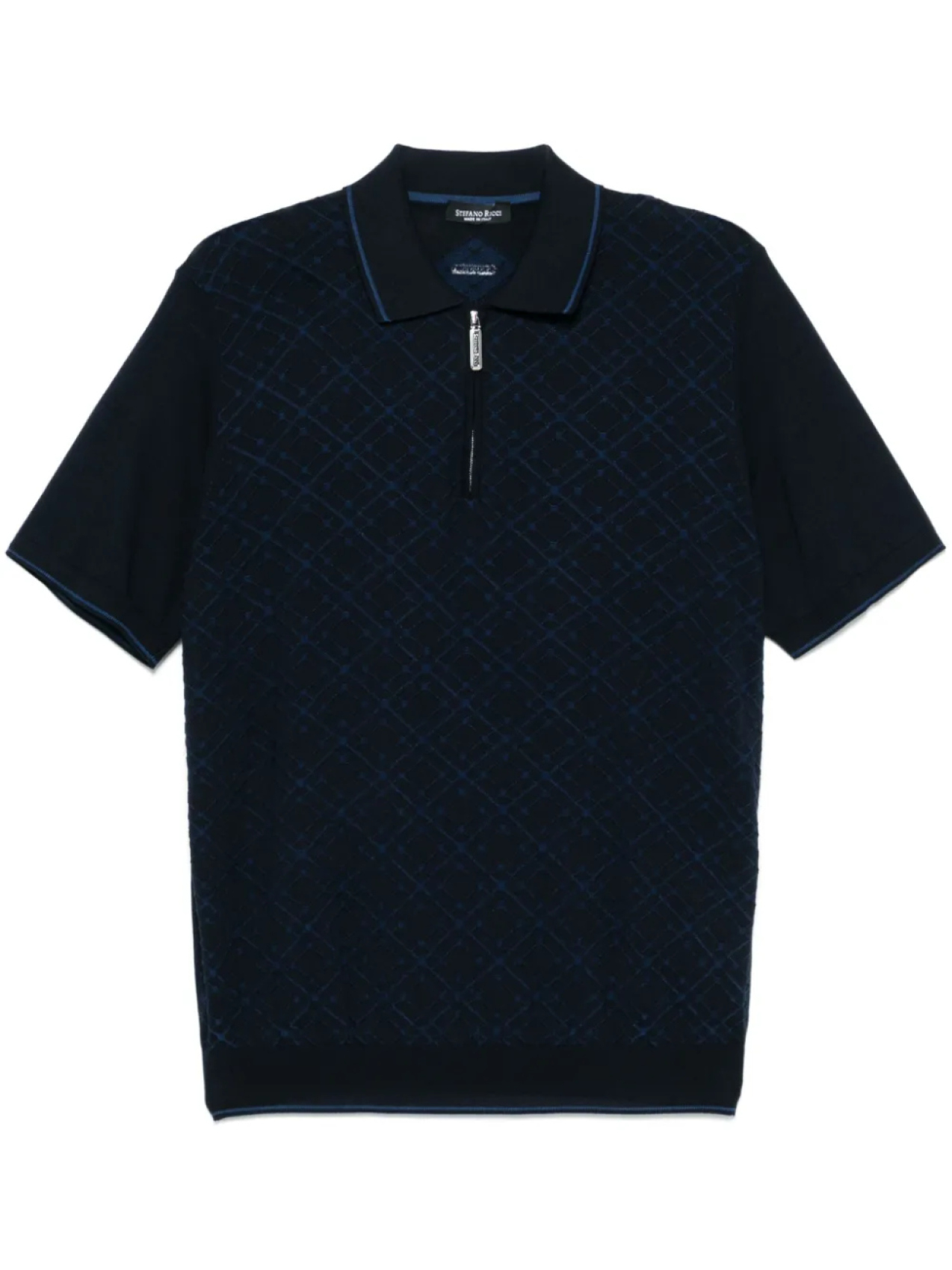 Рубашка поло с узором Stefano Ricci, синий
Рубашка поло с узором Stefano Ricci, синий