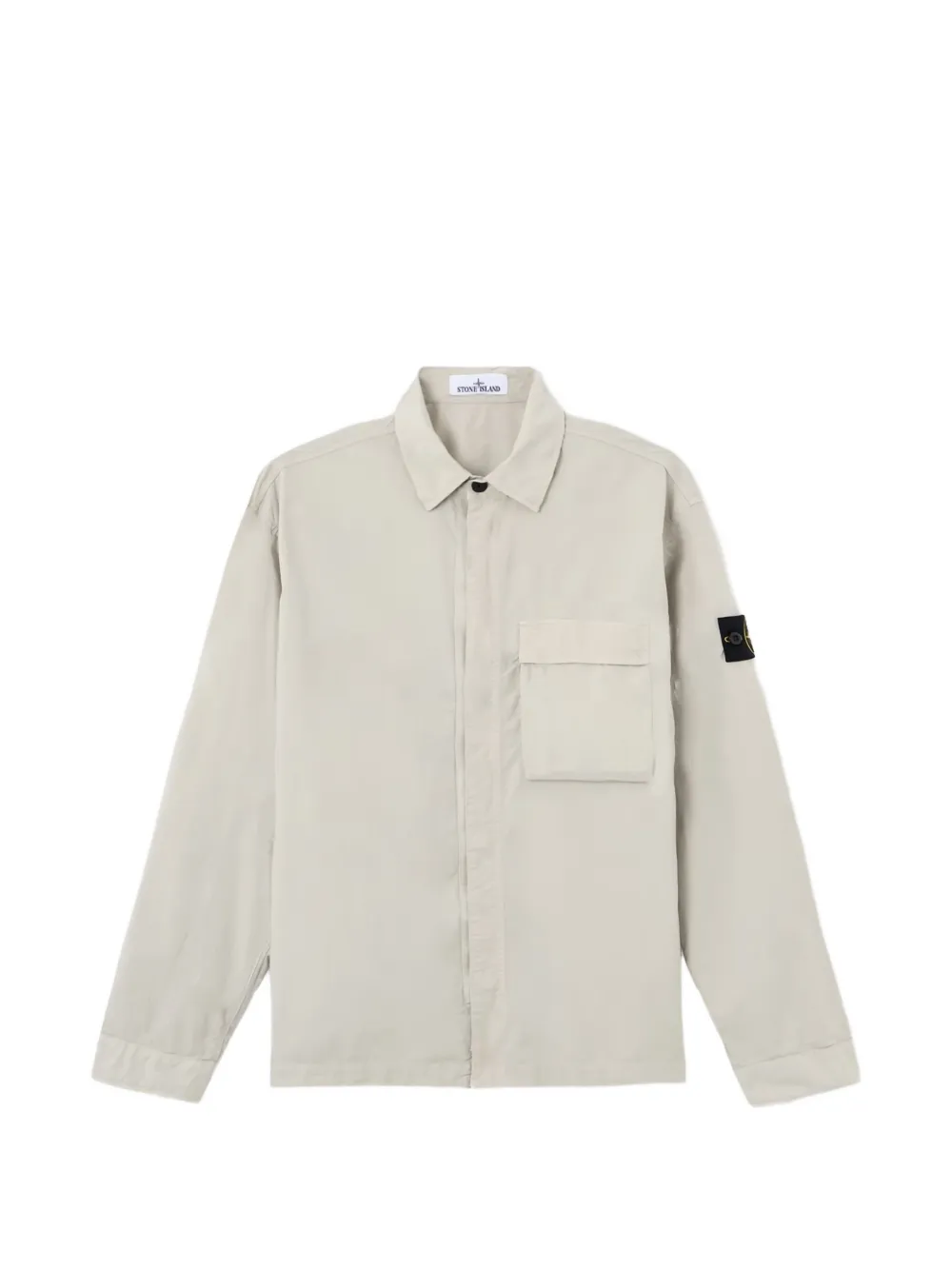 Рубашка-куртка с нашивкой-компасом Stone Island, серый
Рубашка-куртка с нашивкой-компасом Stone Island, серый