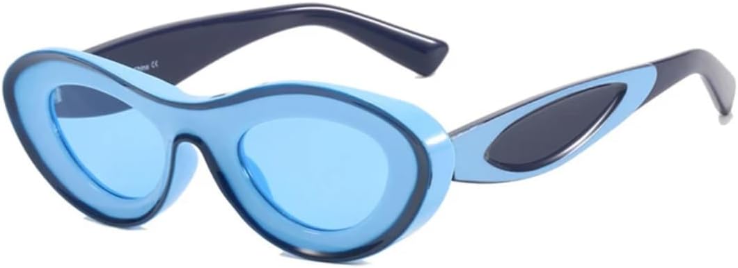 Овальные солнцезащитные очки «кошачий глаз» для женщин и мужчин, в стиле ретро-панк, модные очки для путешествий, очки для вождения, защита от УФ-излучения UV400 VVTWSSW, Black Blue Blue
Овальные солнцезащитные очки «кошачий глаз» для женщин и мужчин, в стиле ретро-панк, модные очки для путешествий, очки для вождения, защита от УФ-излучения UV400 VVTWSSW, Black Blue Blue