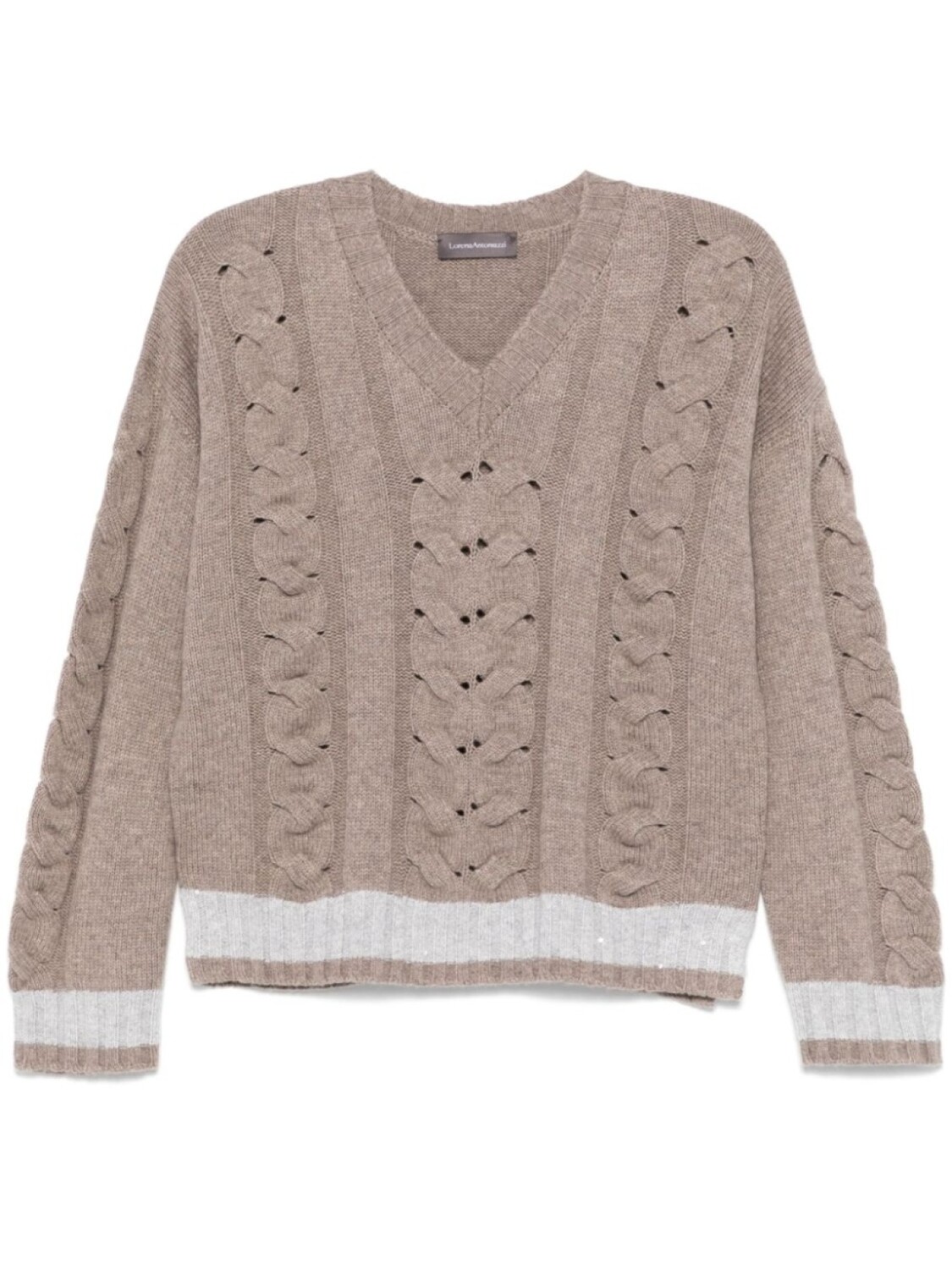 Свитер с косой вязкой Lorena Antoniazzi, серый
Свитер с косой вязкой Lorena Antoniazzi, серый