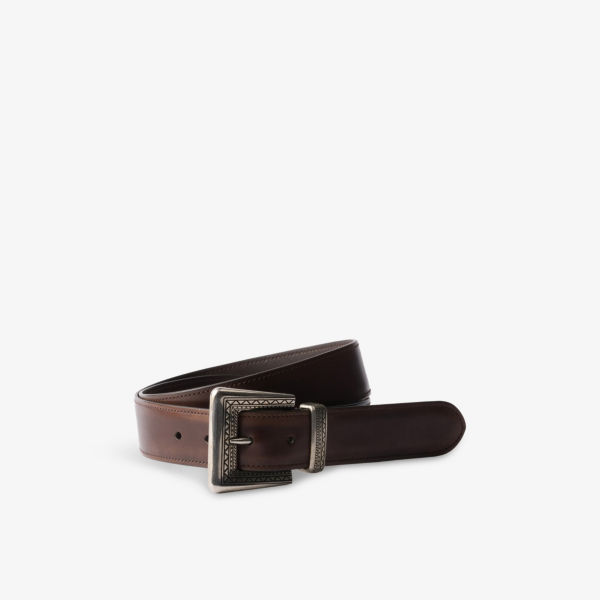 Ремень Prada потертый кожаный, коричневый
Ремень Prada потертый кожаный, коричневый