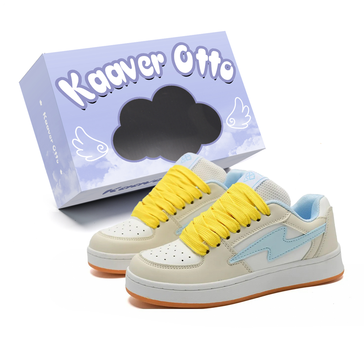 KAAVER OTTO Устойчивые к скольжению водонепроницаемые дышащие устойчивые к истиранию скейтборд-кроссовки Unisex кремово-голубые с желтыми шнурками, цвет Cream Blue (Yellow Shoelaces)
KAAVER OTTO Устойчивые к скольжению водонепроницаемые дышащие устойчивые к истиранию скейтборд-кроссовки Unisex кремово-голубые с желтыми шнурками, цвет Cream Blue (Yellow Shoelaces)