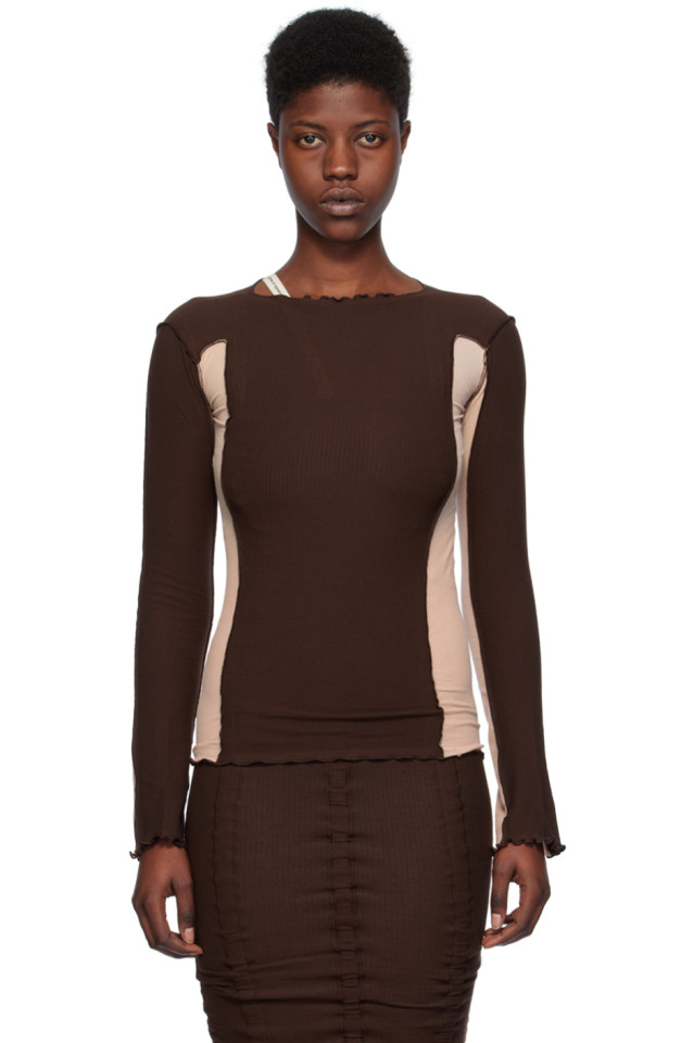 эксклюзивная коричневая футболка с длинным рукавом omato от Ssense Baserange, мультиколор
эксклюзивная коричневая футболка с длинным рукавом omato от Ssense Baserange, мультиколор