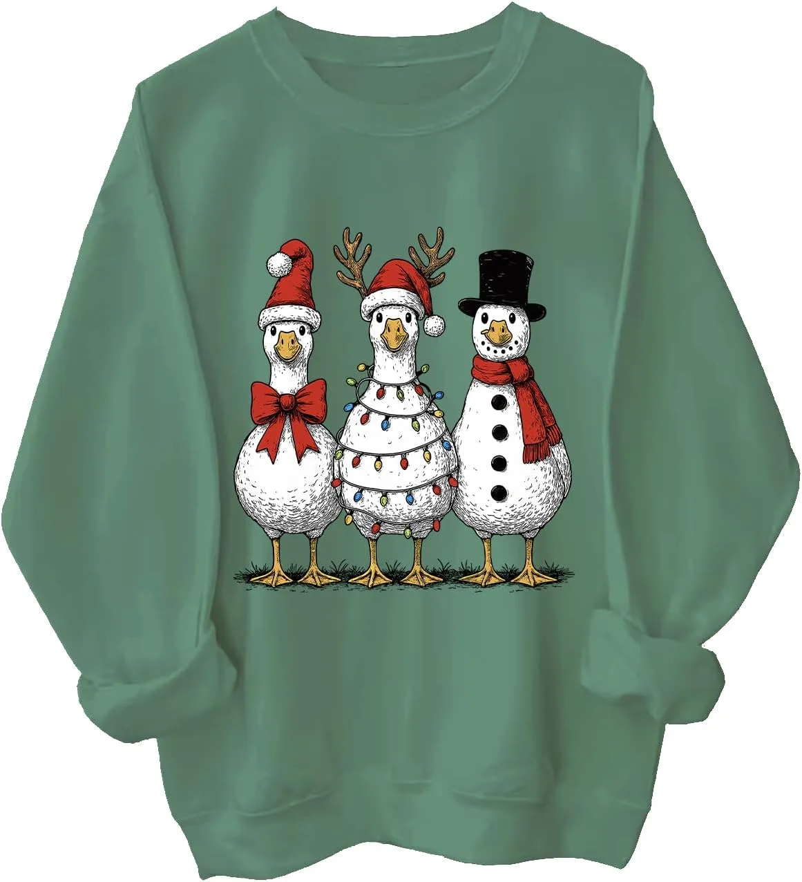 Свитшот с рождественским гусем Just A Jolly Goose FIMIBK
Свитшот с рождественским гусем Just A Jolly Goose FIMIBK