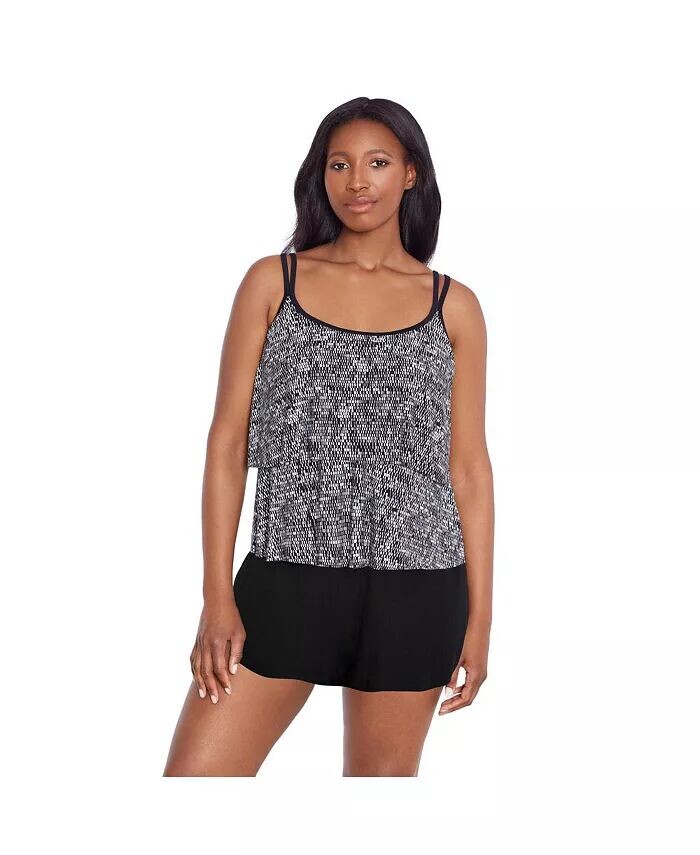 Юбка-юбка из искусственного купальника Madison Square с двойными рюшами Longitude, черный
Юбка-юбка из искусственного купальника Madison Square с двойными рюшами Longitude, черный