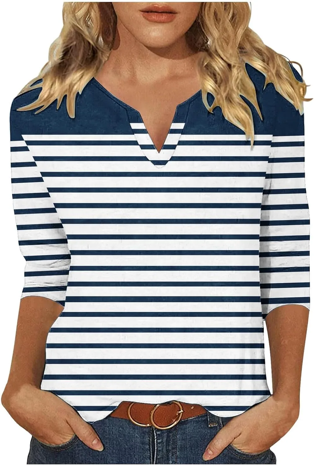 FZYLQY женская футболка с 3/4 рукавом и V-образным вырезом
FZYLQY женская футболка с 3/4 рукавом и V-образным вырезом