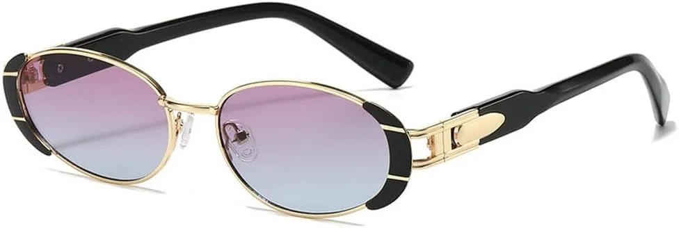 Маленькие солнцезащитные очки для женщин, ретро, металлические, овальные, мужские, роскошные, модные, панк, круглые, женские, UV400 TKKTLLT, Purple Blue
Маленькие солнцезащитные очки для женщин, ретро, металлические, овальные, мужские, роскошные, модные, панк, круглые, женские, UV400 TKKTLLT, Purple Blue