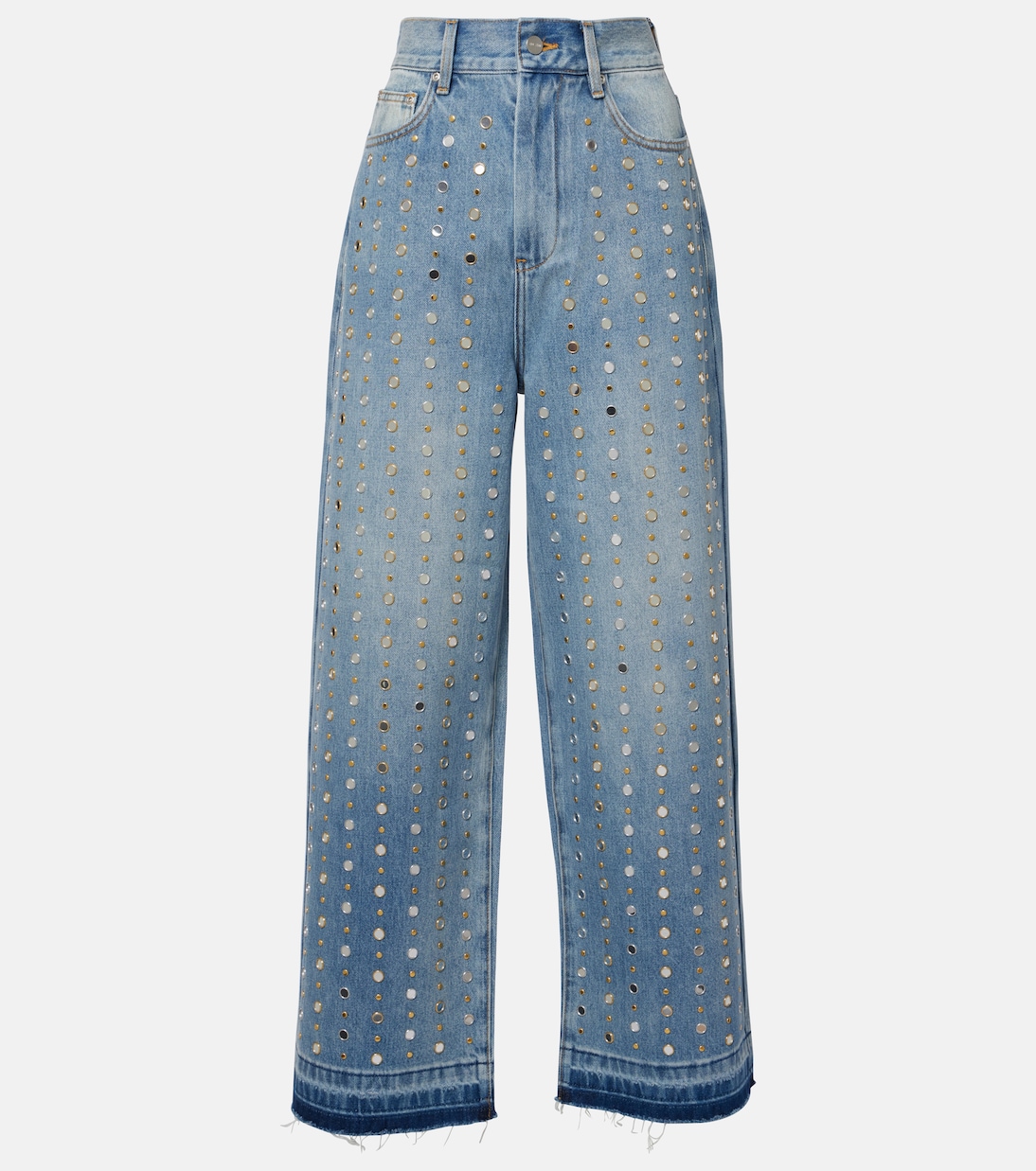 Джинсы широкого кроя с отделкой Xu Zhi, светло-синий
Джинсы широкого кроя с отделкой Xu Zhi, светло-синий