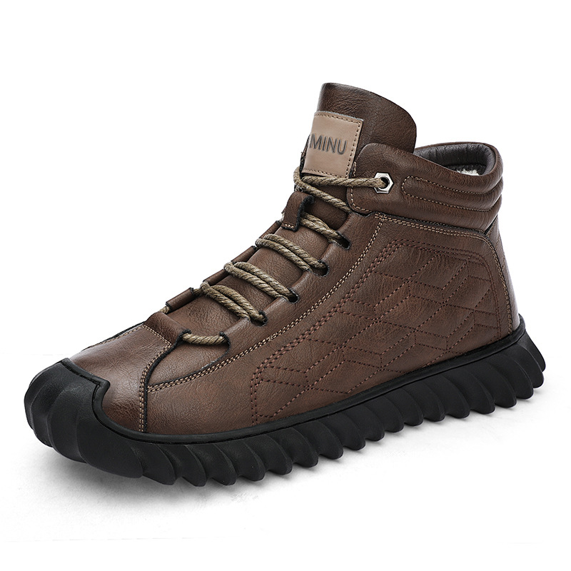 Eminu Мужские коричневые зимние ботинки с меховой подкладкой, цвет Brown Fleece-Lined
Eminu Мужские коричневые зимние ботинки с меховой подкладкой, цвет Brown Fleece-Lined