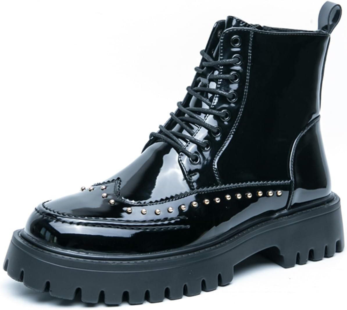 Мужские ботинки на шнуровке из лакированной кожи двух тонов с платформой и массивной подошвой, широкий круглый носок, ботильоны оксфорды до щиколотки, винтажные дерби для повседневной носки, улицы, свадьбы или офисной работы Tixewsjh, черный
Мужские ботинки на шнуровке из лакированной кожи двух тонов с платформой и массивной подошвой, широкий круглый носок, ботильоны оксфорды до щиколотки, винтажные дерби для повседневной носки, улицы, свадьбы или офисной работы Tixewsjh, черный