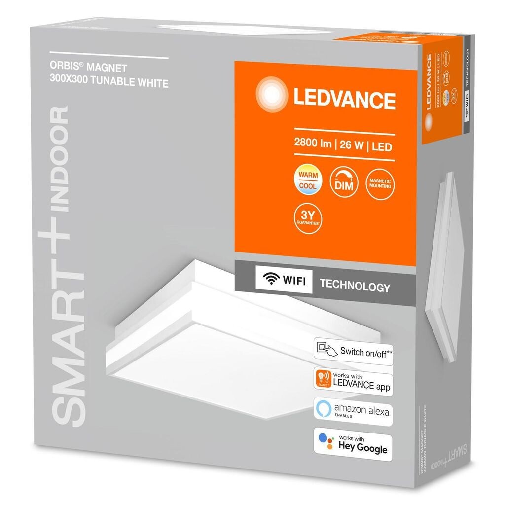 Ledvance Smart+ Светодиодный потолочный светильник Orbis Magnet белый 30 x 30 см 26 Вт
Ledvance Smart+ Светодиодный потолочный светильник Orbis Magnet белый 30 x 30 см 26 Вт