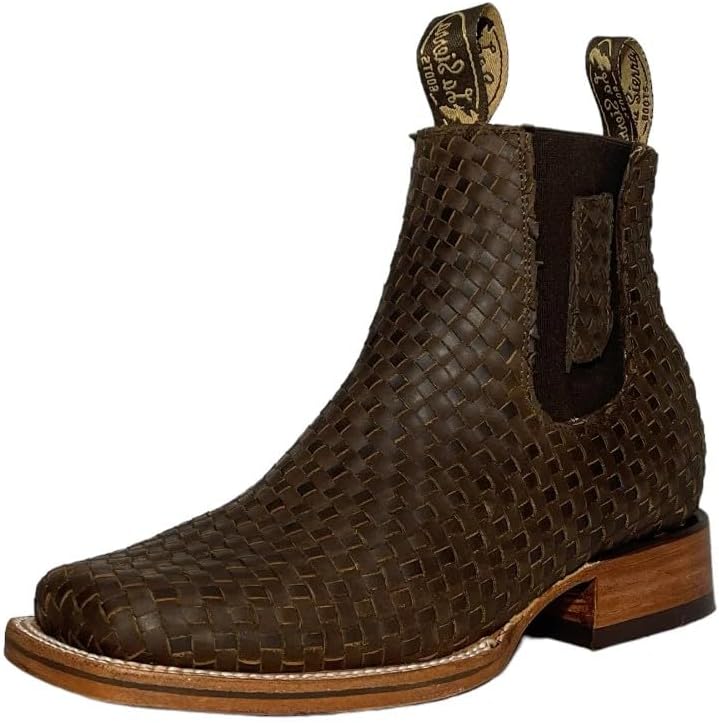 Мужские настоящие ковбойские ботинки Western с короткой щиколоткой, квадратным носком и кожей Petatillo - коричневые Generic
Мужские настоящие ковбойские ботинки Western с короткой щиколоткой, квадратным носком и кожей Petatillo - коричневые Generic