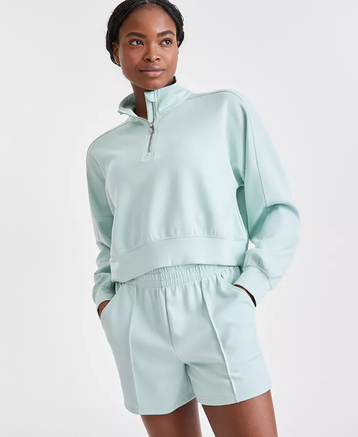 Женский свободный легкий топ с застежкой-молнией на четверть длины ID Ideology, зеленый
Женский свободный легкий топ с застежкой-молнией на четверть длины ID Ideology, зеленый