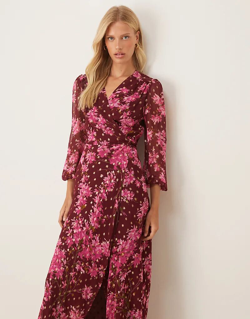 Платье макси Hope & Ivy с запахом спереди, бордового и розового цветов
Платье макси Hope & Ivy с запахом спереди, бордового и розового цветов