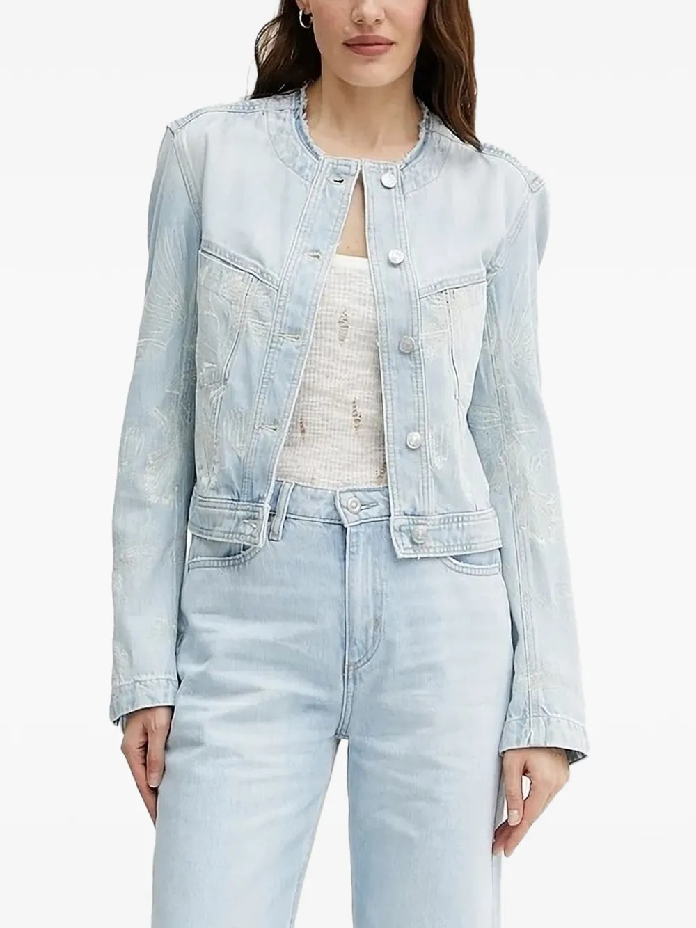 Джинсовая куртка с вышивкой Boss, синий
Джинсовая куртка с вышивкой Boss, синий