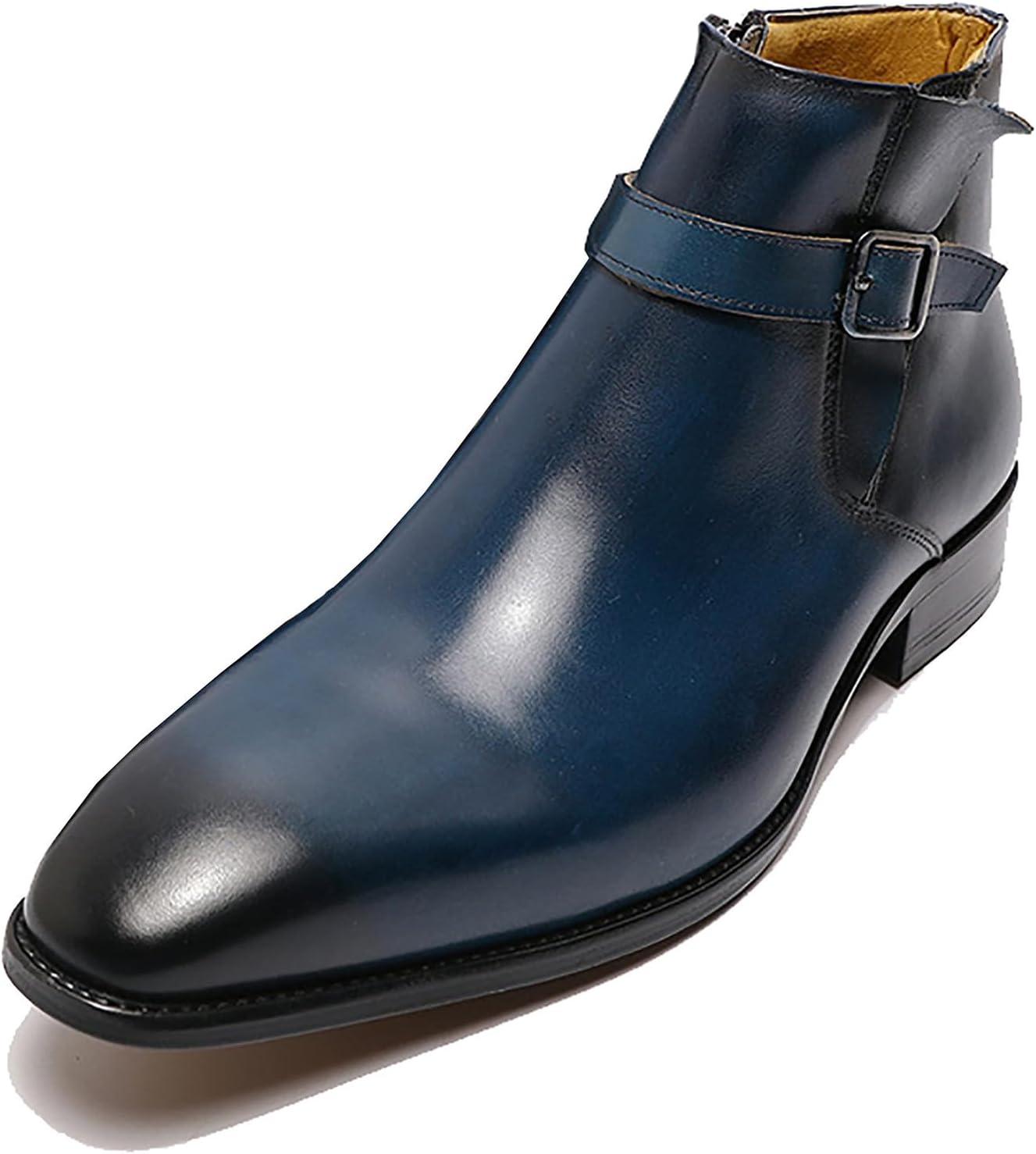 Мужские ботинки Chelsea Santimon, формальные ботинки до щиколотки, из натуральной кожи, с простым носком, пряжкой, ковбойские ботинки, для выпускного, свадьбы, бизнеса, повседневной носки, модные ботинки к костюму и смокингу для мужчин, синий
Мужские ботинки Chelsea Santimon, формальные ботинки до щиколотки, из натуральной кожи, с простым носком, пряжкой, ковбойские ботинки, для выпускного, свадьбы, бизнеса, повседневной носки, модные ботинки к костюму и смокингу для мужчин, синий