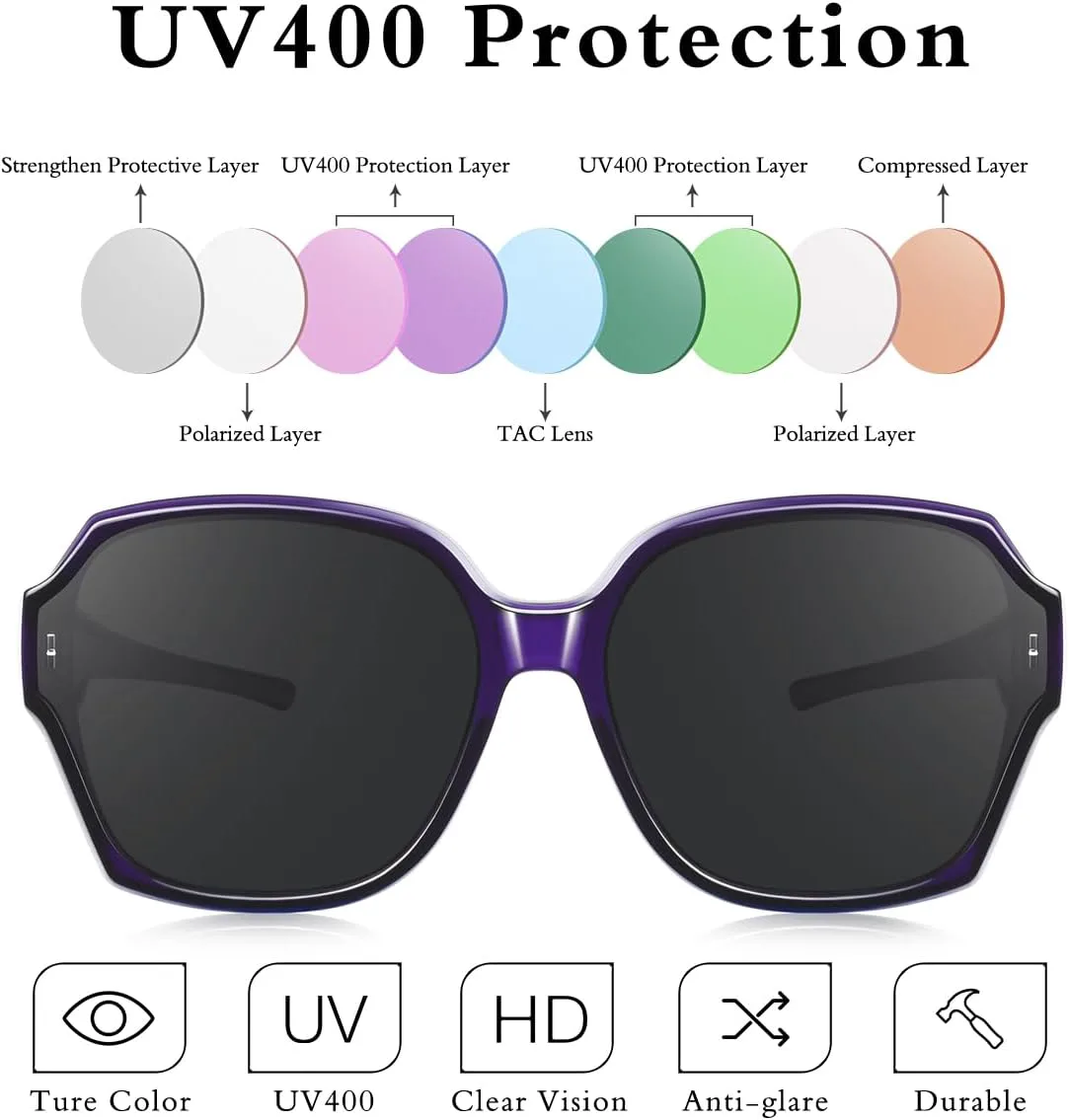 Квадратные, увеличенные, поляризованные очки, надеваемые поверх солнцезащитных очков, с легкой крупной оправой, для женщин и мужчин TINHAO, F03-transparent Purple
Квадратные, увеличенные, поляризованные очки, надеваемые поверх солнцезащитных очков, с легкой крупной оправой, для женщин и мужчин TINHAO, F03-transparent Purple