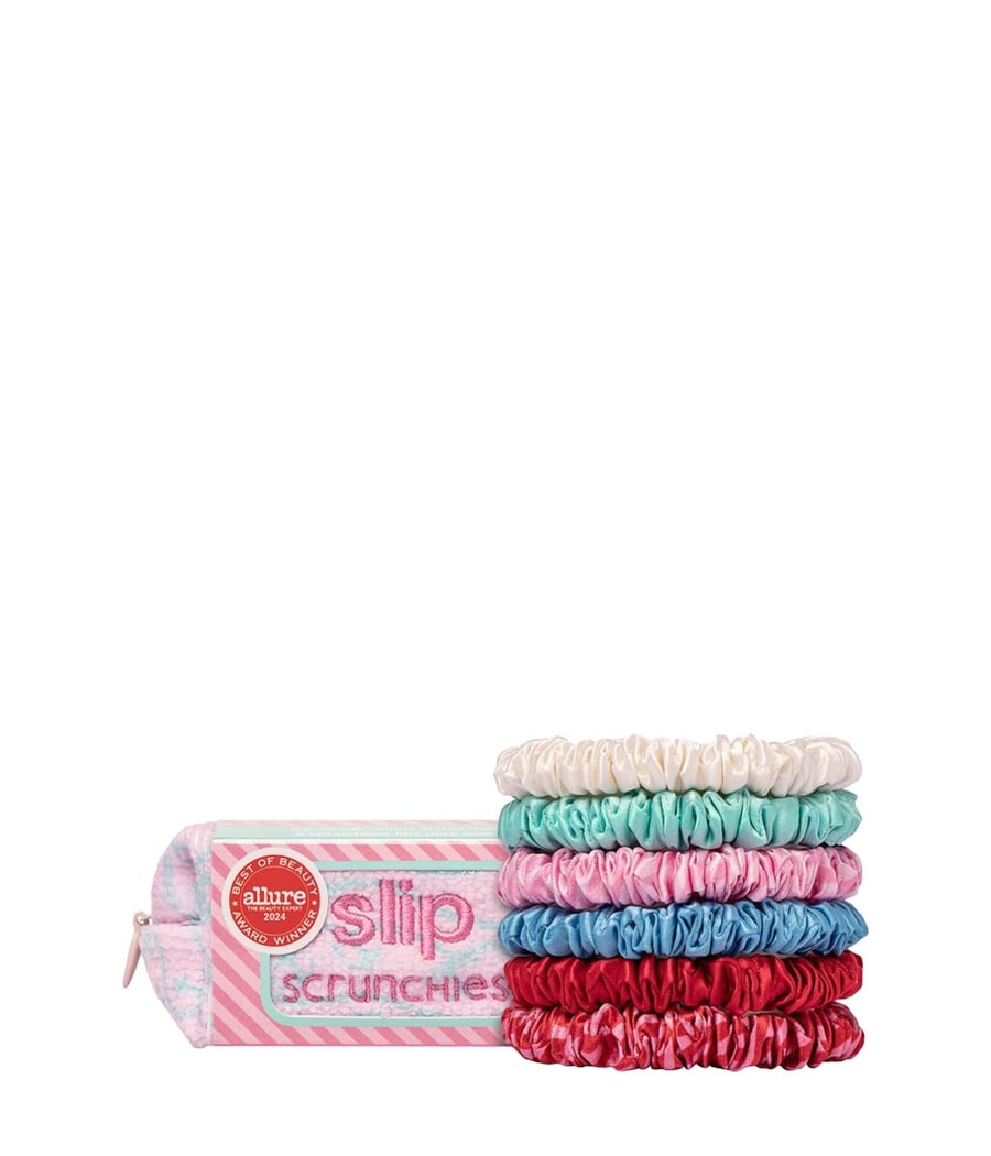 Набор для укладки волос Slip Pure Silk Skinny Scrunchies with Complimentary Pouch - High Tide, 1 шт.
Набор для укладки волос Slip Pure Silk Skinny Scrunchies with Complimentary Pouch - High Tide, 1 шт.
