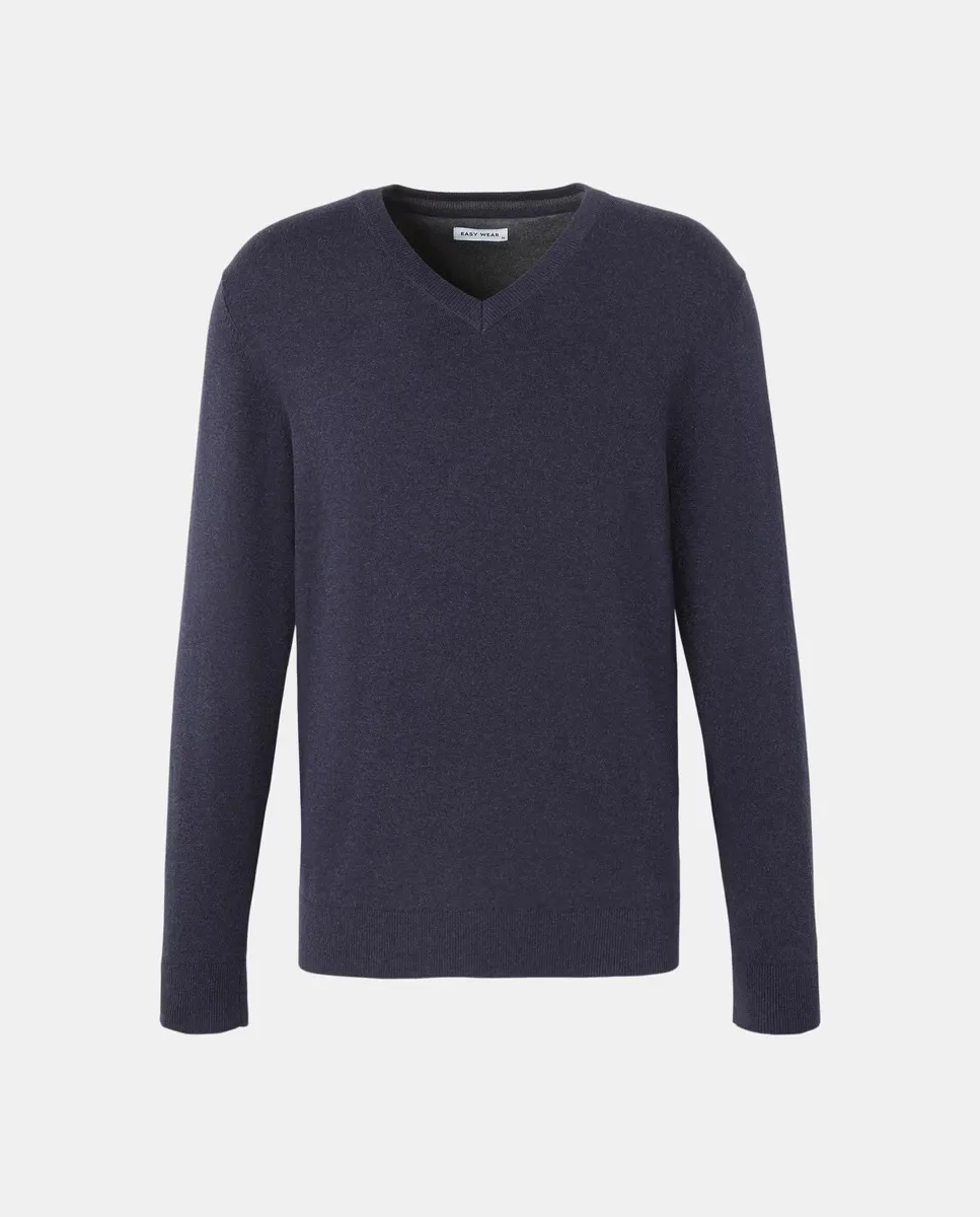 Однотонный джемпер для мужчин Easy Wear, темно-синий
Однотонный джемпер для мужчин Easy Wear, темно-синий