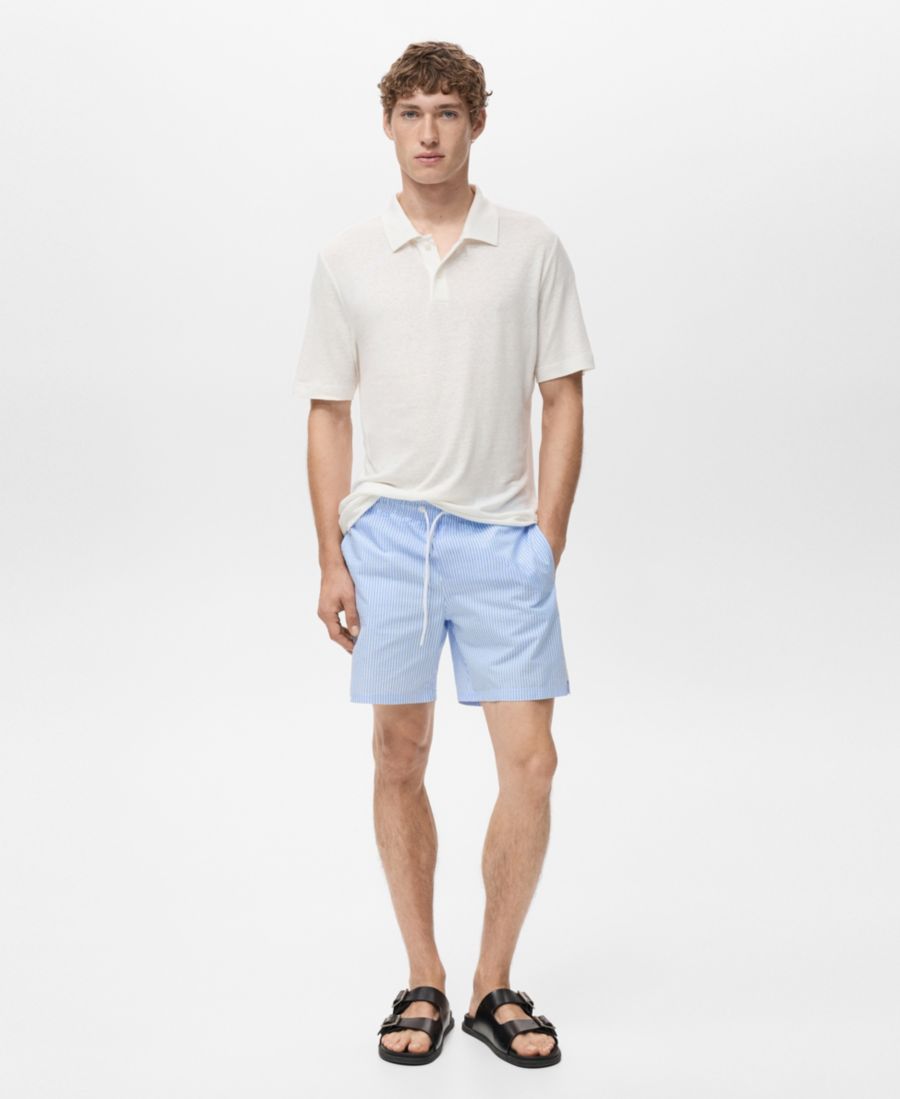 Мужские плавки из ткани сирсакер MANGO, Sky Blue
Мужские плавки из ткани сирсакер MANGO, Sky Blue