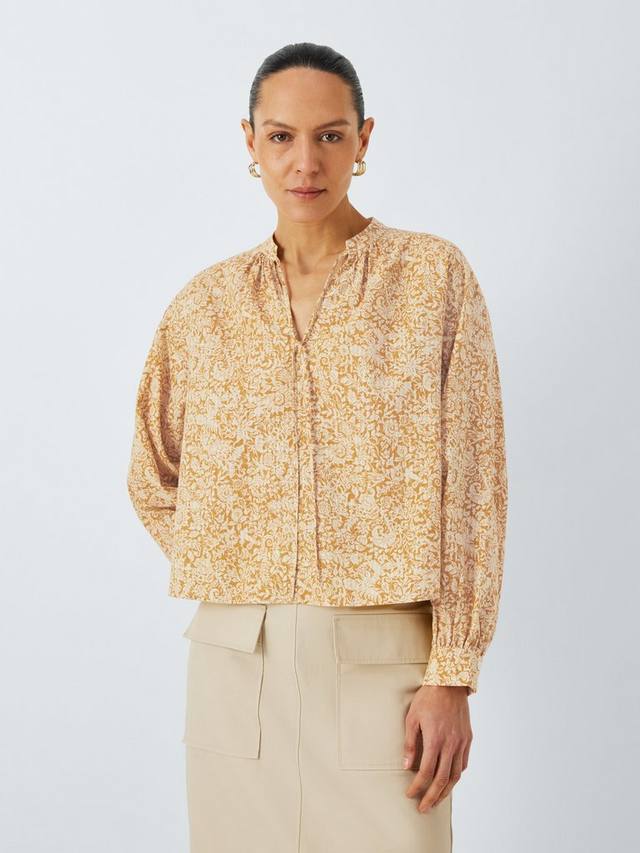 Море цветочный галстук шеи блузка хлопок John Lewis, оранжевый
Море цветочный галстук шеи блузка хлопок John Lewis, оранжевый