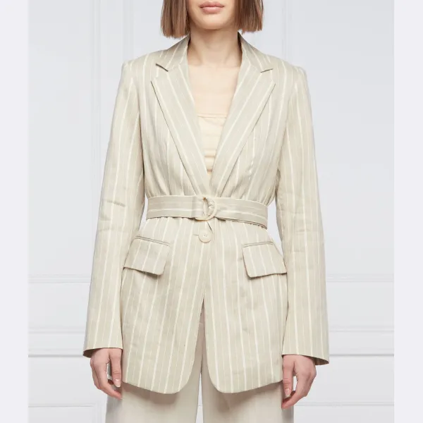 Элегантный льняной жакет Sakko оверсайз. Riani, бежевый
Элегантный льняной жакет Sakko оверсайз. Riani, бежевый