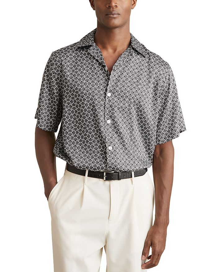 Барджелла Гео Вэйв Кэмп Рубашка REISS, черный
Барджелла Гео Вэйв Кэмп Рубашка REISS, черный