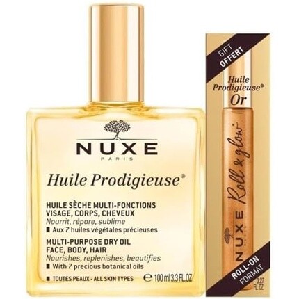 Nuxe Huile Prodigiuse Сухое масло + шариковый
Nuxe Huile Prodigiuse Сухое масло + шариковый