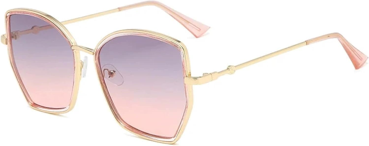 Модные солнцезащитные очки в крупной металлической оправе для женщин и мужчин, роскошные, для активного отдыха, летних путешествий, с защитой от УФ-излучения UV400 TKKTLLT, Gold Gray Pink
Модные солнцезащитные очки в крупной металлической оправе для женщин и мужчин, роскошные, для активного отдыха, летних путешествий, с защитой от УФ-излучения UV400 TKKTLLT, Gold Gray Pink