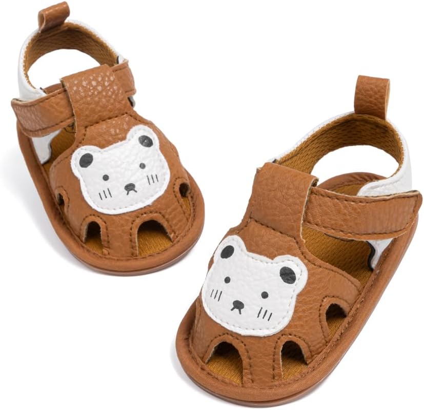 Сандалии Meckior для малышей, мальчиков и девочек, новорожденные, с нескользящей мягкой резиновой подошвой, открытым носком, для улицы, повседневные летние шаги, коричневый
Сандалии Meckior для малышей, мальчиков и девочек, новорожденные, с нескользящей мягкой резиновой подошвой, открытым носком, для улицы, повседневные летние шаги, коричневый