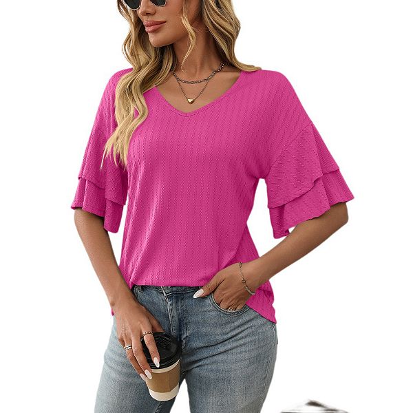Женская блузка с коротким рукавом и рюшами Yesfashion, Pink
Женская блузка с коротким рукавом и рюшами Yesfashion, Pink