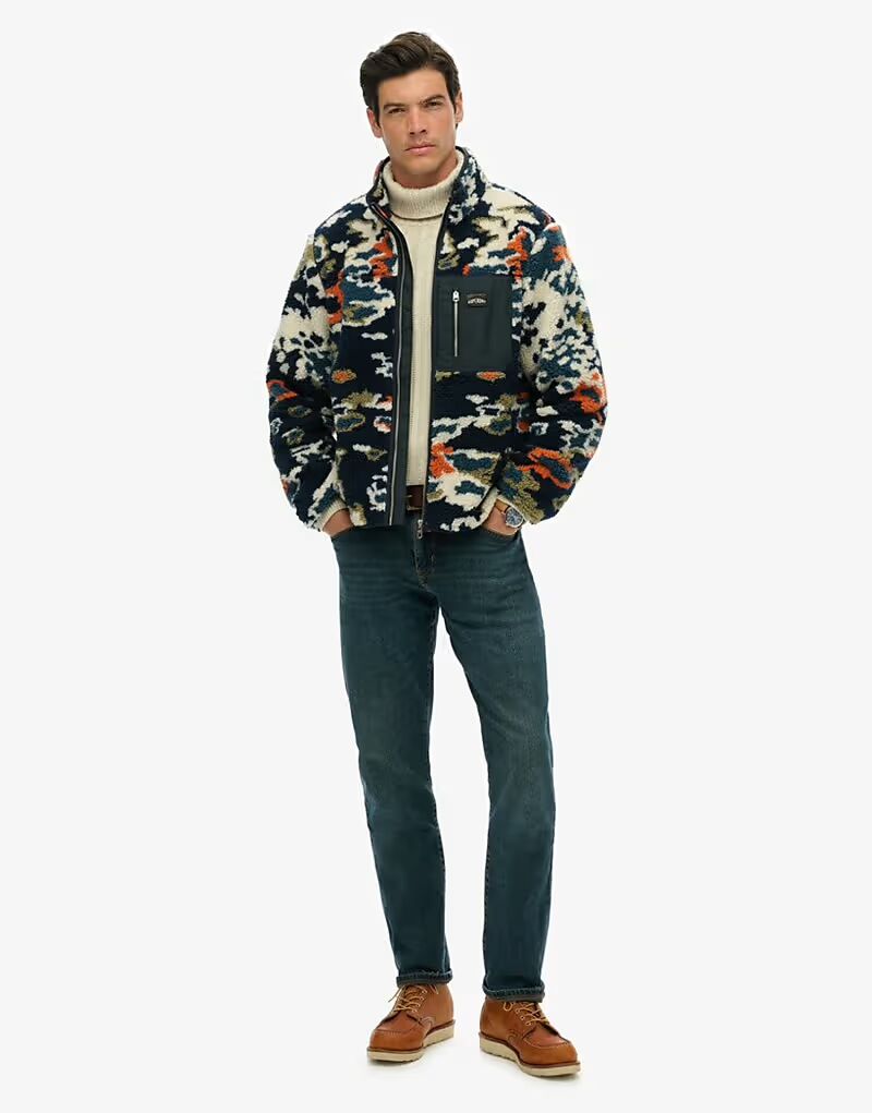 Флис Printed с застежкой-молнией и принтом лишайника Superdry
Флис Printed с застежкой-молнией и принтом лишайника Superdry