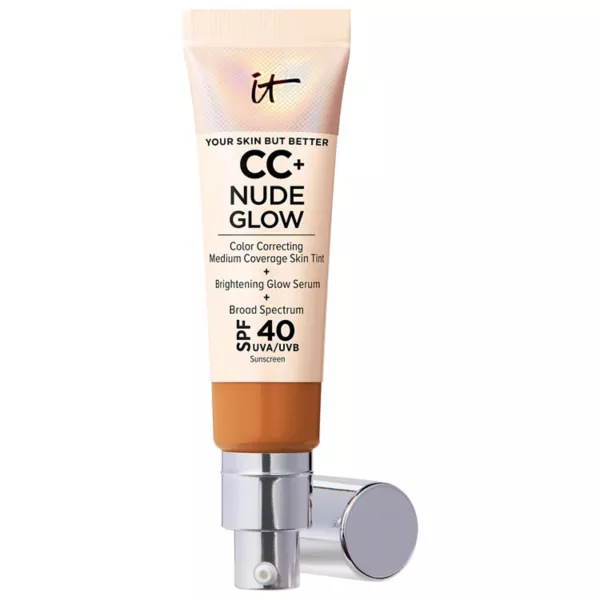Cc+ nude glow легкая тональная основа + сыворотка для сияния с spf 40 и ниацинамидом It Cosmetics, цвет tan rich
Cc+ nude glow легкая тональная основа + сыворотка для сияния с spf 40 и ниацинамидом It Cosmetics, цвет tan rich