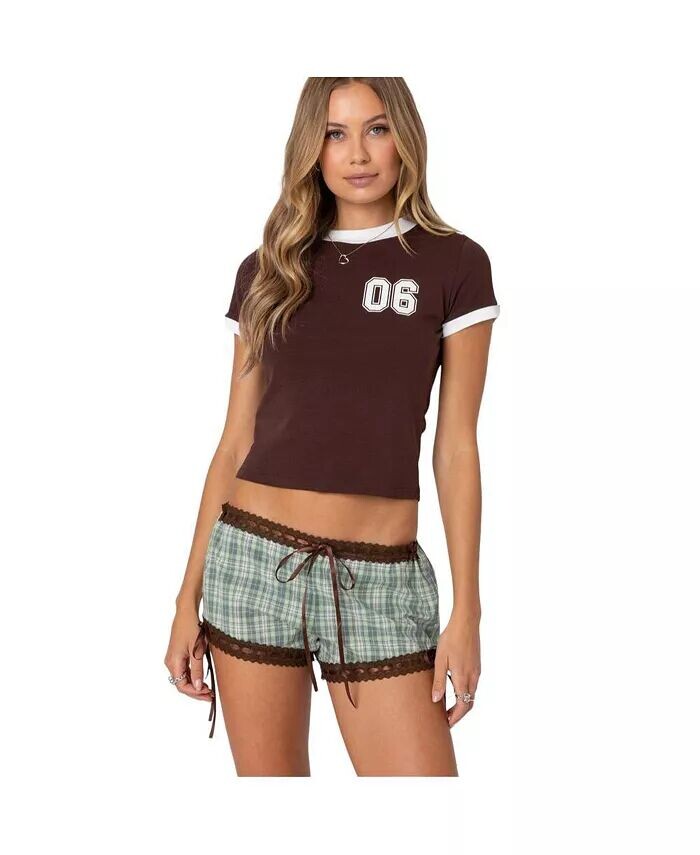 Женская футболка Kassidy Contrast Edikted, коричневый
Женская футболка Kassidy Contrast Edikted, коричневый