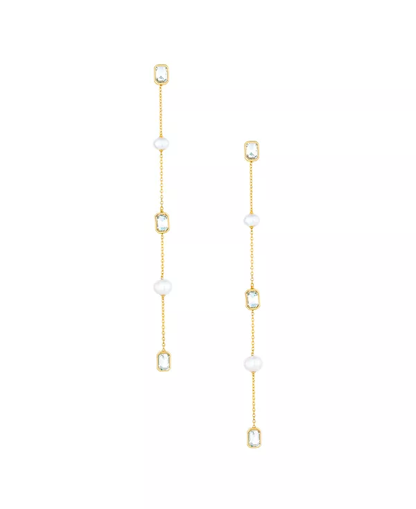 Серьги-Капельки из пресноводного жемчуга и стекла Ettika, gold
Серьги-Капельки из пресноводного жемчуга и стекла Ettika, gold