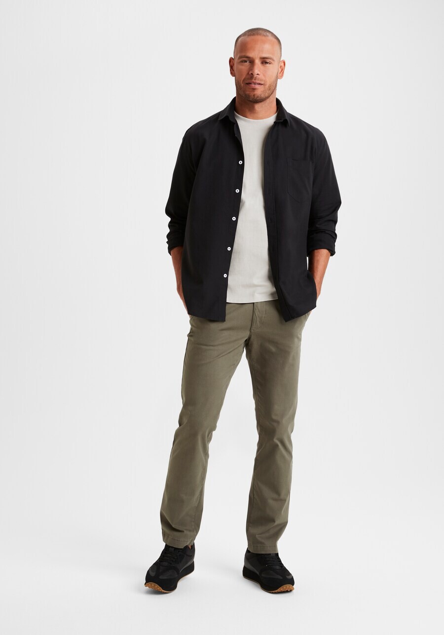 Рубашка на пуговицах стандартного кроя H.I.S, черный
Рубашка на пуговицах стандартного кроя H.I.S, черный