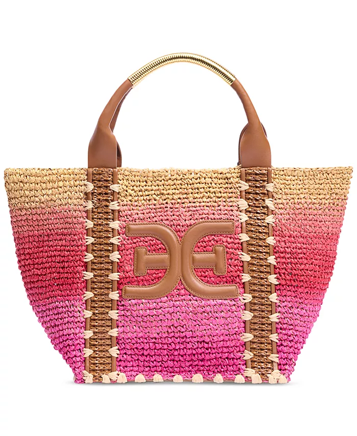 Марли Рафия Складная Большая Сумка-тоут Sam Edelman, оранжевый 
Марли Рафия Складная Большая Сумка-тоут Sam Edelman, оранжевый