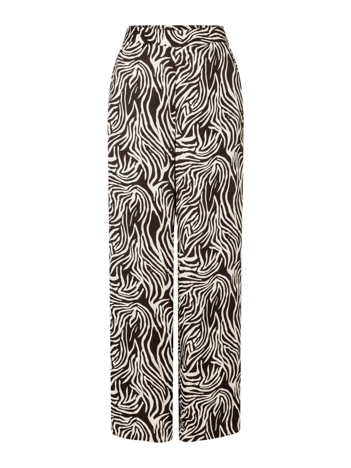 Брюки палаццо с анималистичным принтом в двухцветном исполнении More & More
Брюки палаццо с анималистичным принтом в двухцветном исполнении More & More