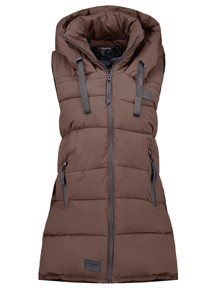Geographical Norway Стеганый жилет "Долбар" темно-коричневого цвета
Geographical Norway Стеганый жилет "Долбар" темно-коричневого цвета